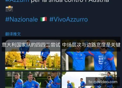 意大利国家队的四四二尝试 中场层次与边路宽度是关键 意大利国家队的四四二尝试 中场层次与边路宽度是关键